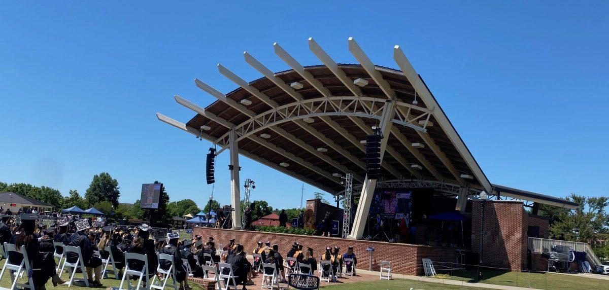 AU holds Spring 2021 Commencement at Evans Town Center Park's pavilion