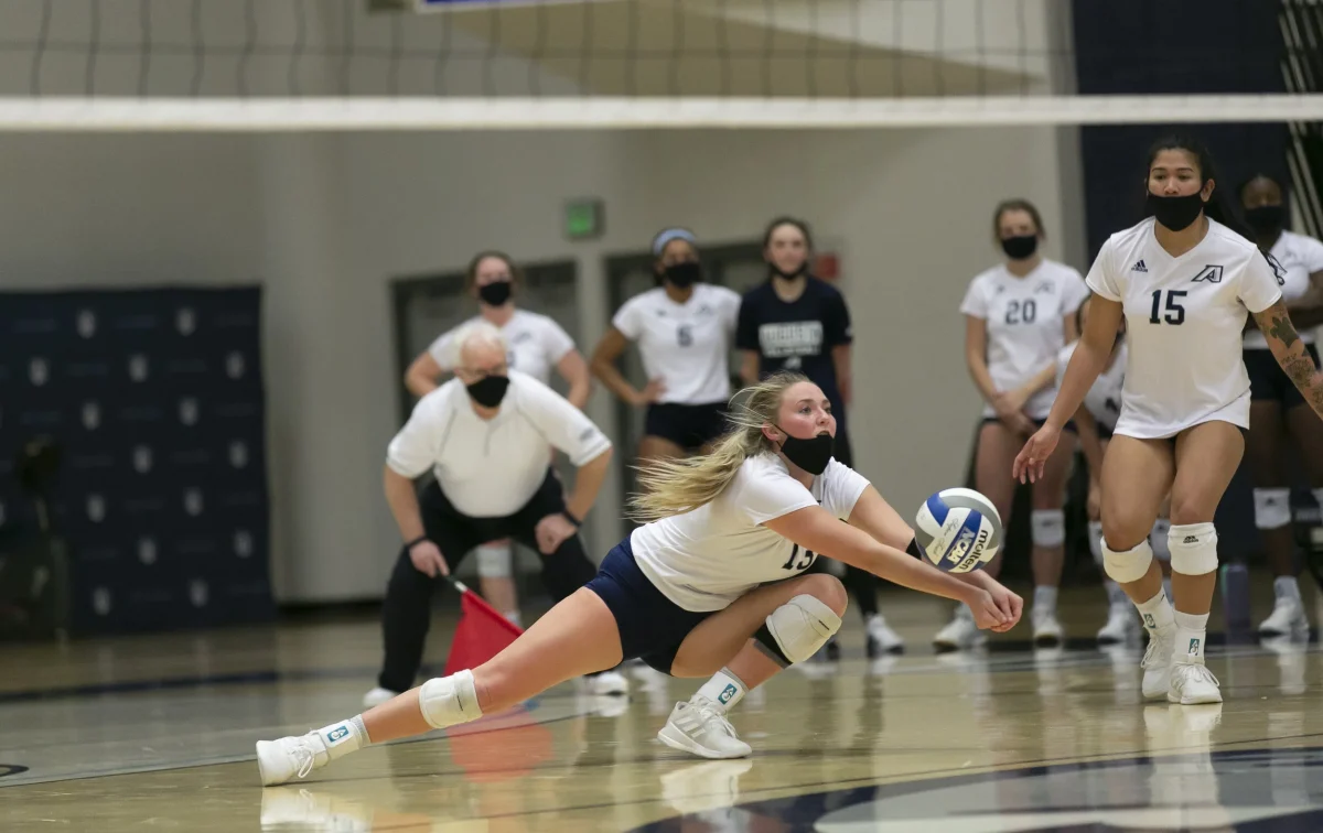 AU volleyball sweeps top conference rival USC Aiken