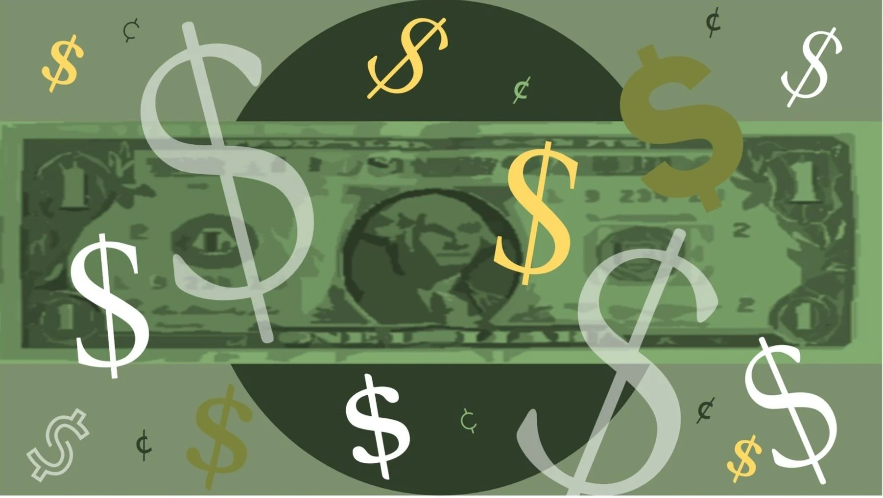  The changing economy has many college students stretching the dollar.  (graphic designed by Rakiyah Lenon)  