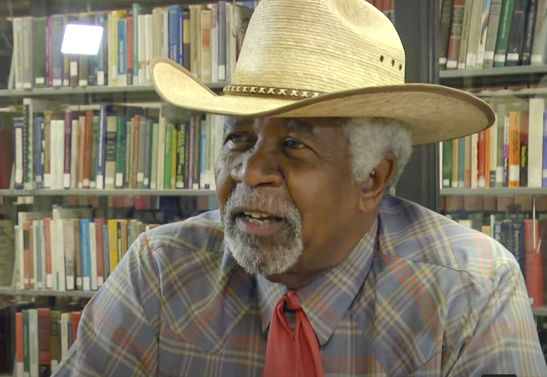  “Cowboy Mike” was well known for his research about African Americans cowboys in the West.  (photo courtesy of Augusta University)  
