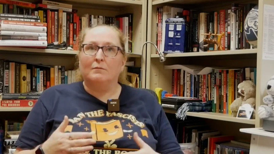  Candace Griffith, PhD., is a criminal justice professor who teaches why people commit crimes. (source: “Prepared of Paralyzed: Determining Campus Readiness,” photo by CM Wahl) 