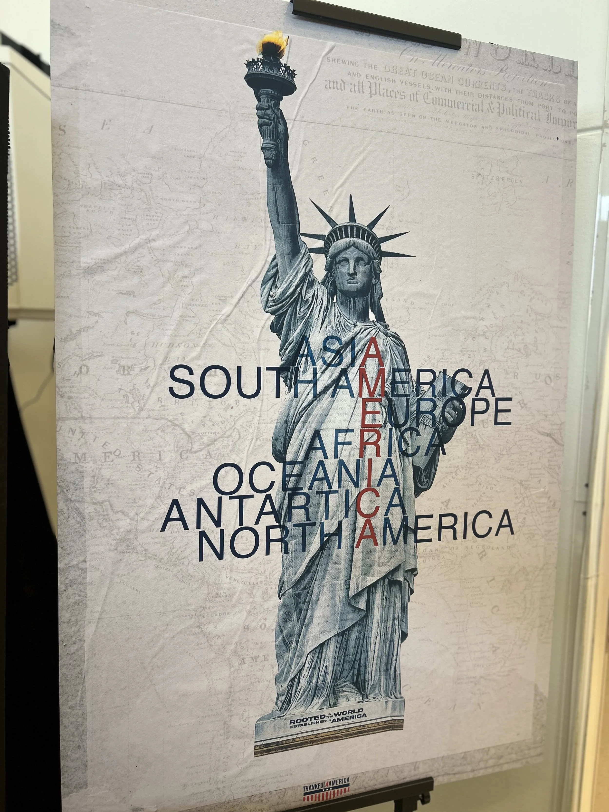  Here is a symbolic representation of the Americans being connect. (photo credits by Caelyn Dockal) 