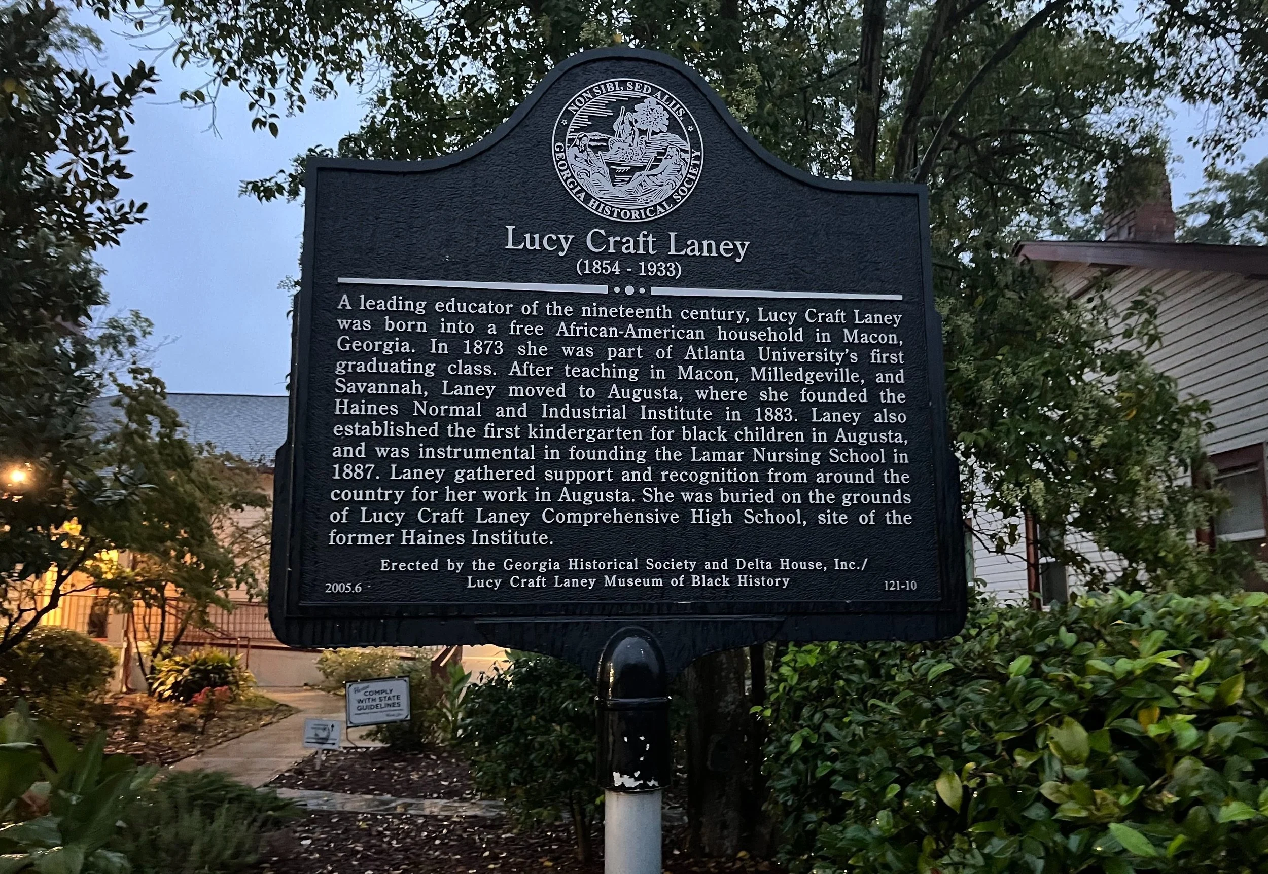  Lucy Craft Laney is known in the Augusta area for her contributions to education. At top of page, the Lucy Craft Laney Museum of Black History on 1116 Phillips St. Augusta, GA 30901 . (photos by Ikia Furse-Samuels)  