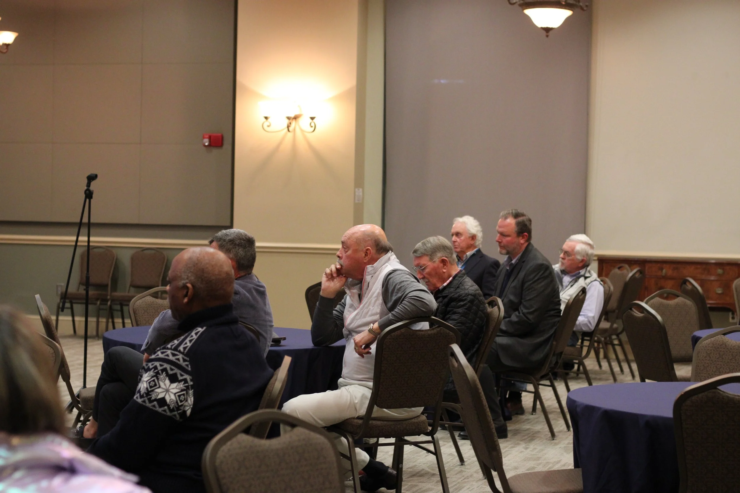  Attendees shared their thoughts and asked the committee questions.  (photo by Rakiyah Lenon)  
