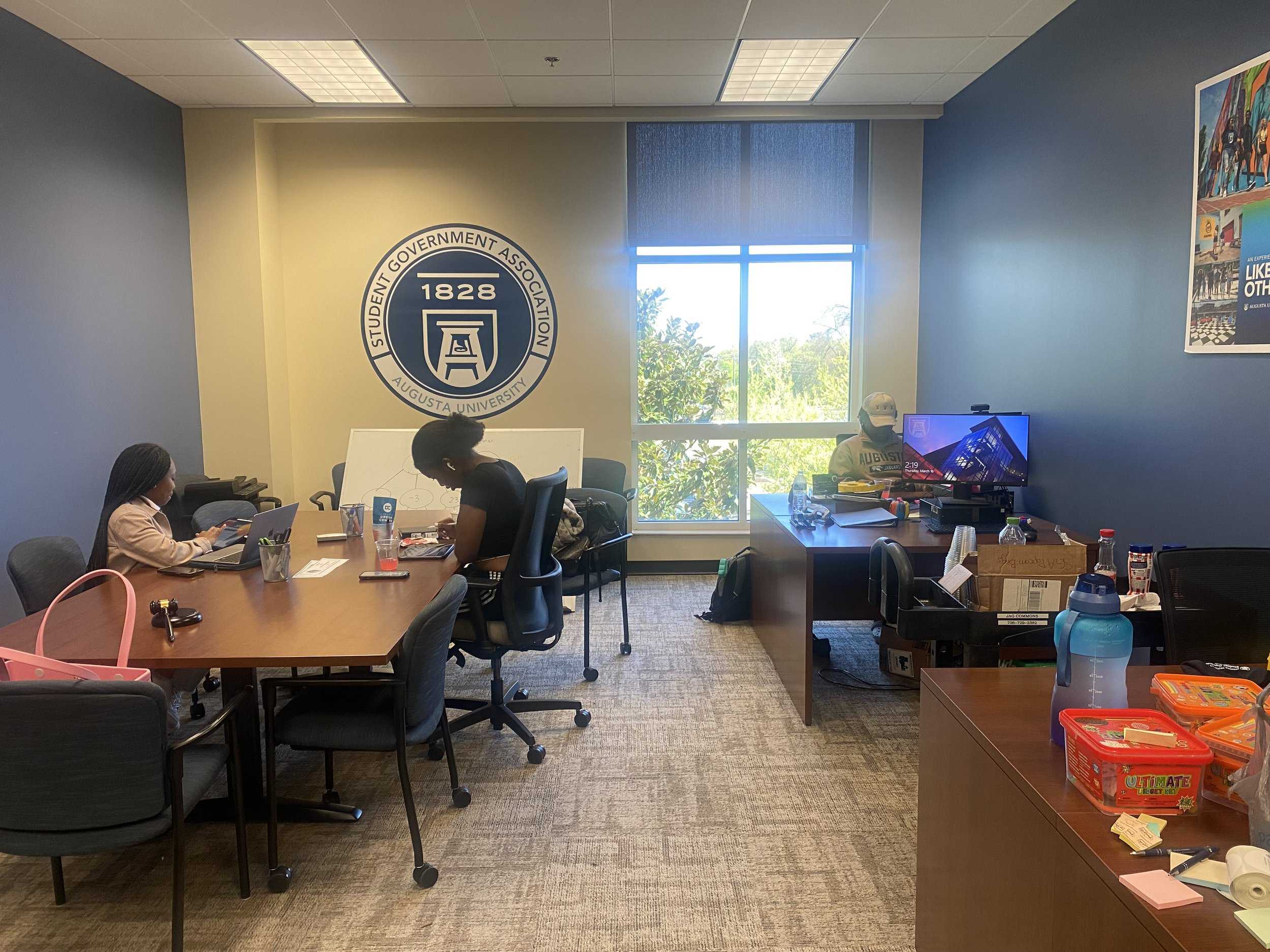  The SGA office is located on the 2nd floor of the Jaguar Student Activities Center on the Summerville Campus.  (photo by Kimberlyn Ware)  