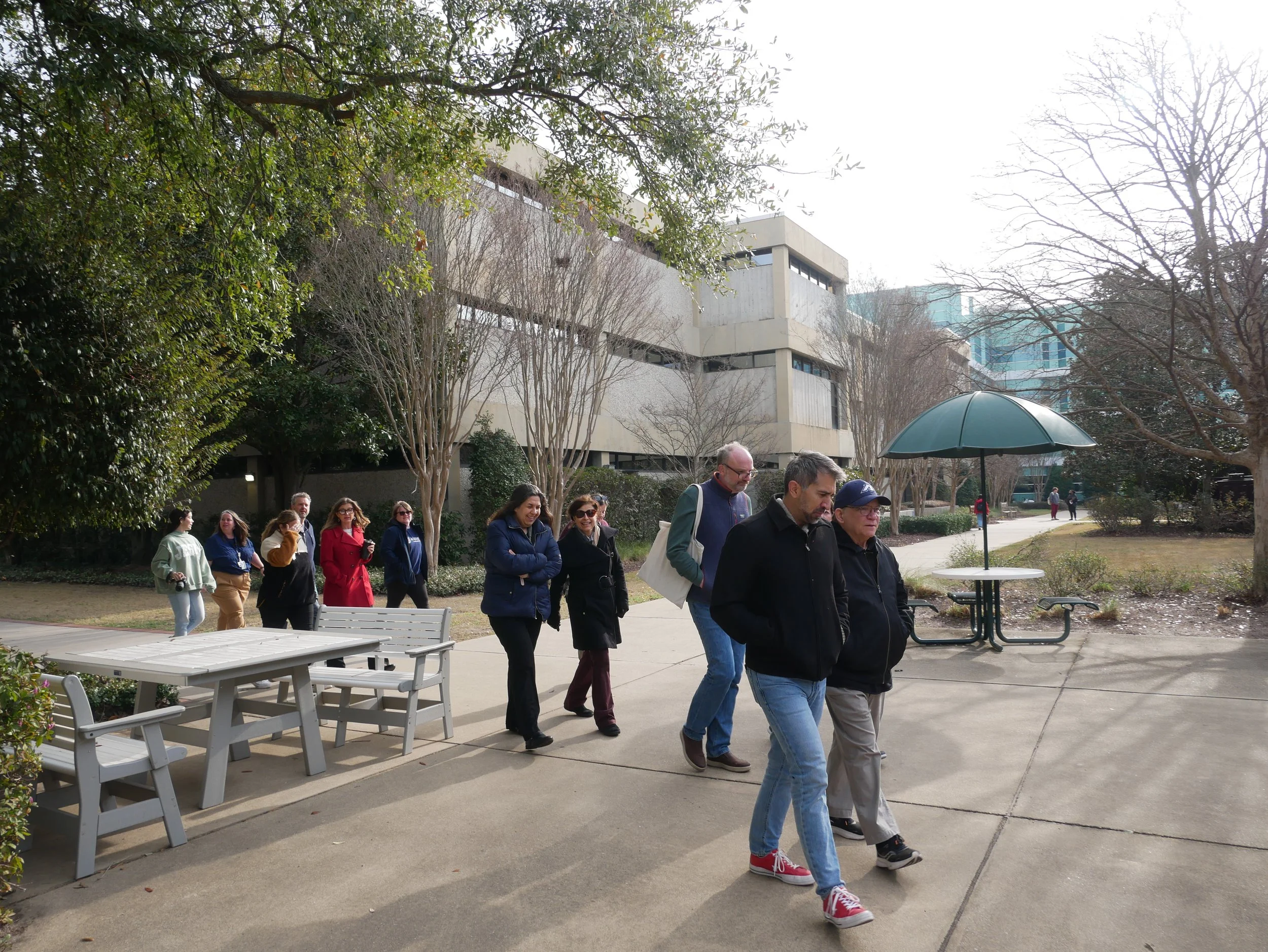  Tomova walks with staff and faculty. ((photo by Caelyn Dockal/the Bell Ringer) 